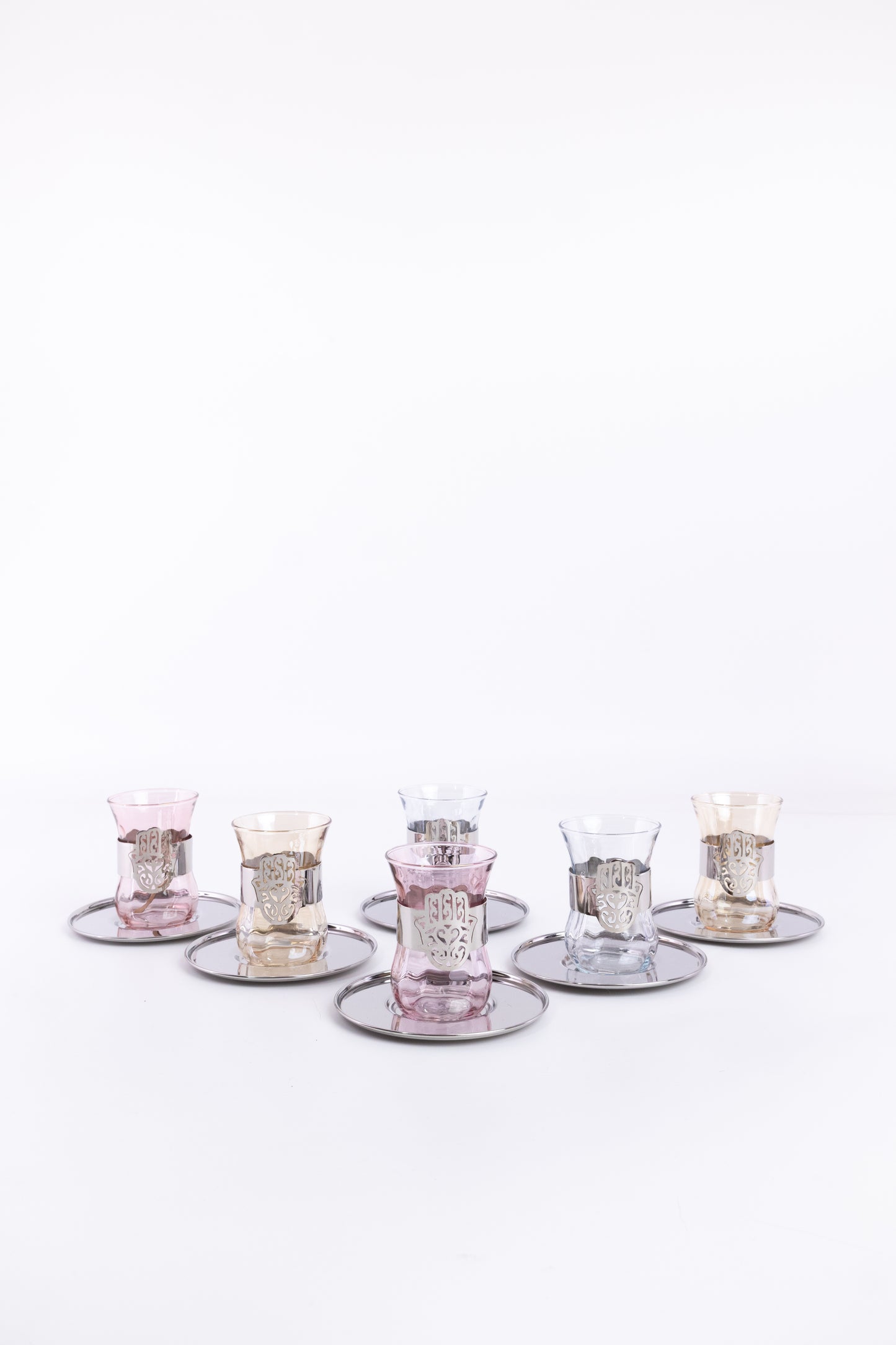 Kaff Estikana Silver Saucer Set