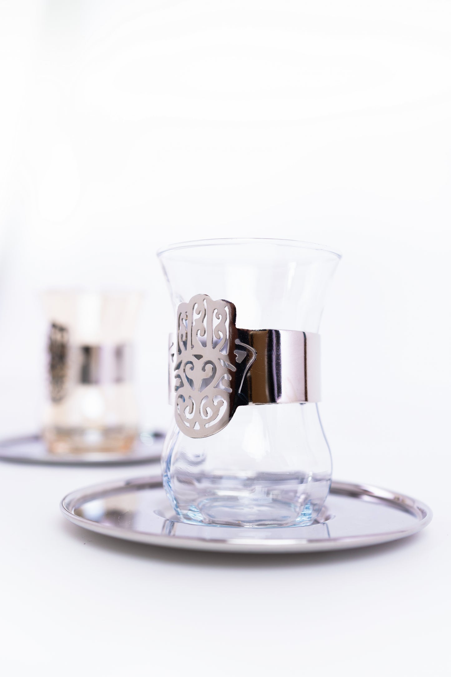 Kaff Estikana Silver Saucer Set