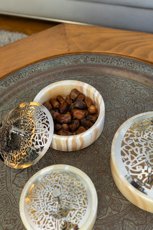 Alabaster Calligraphy Jar
