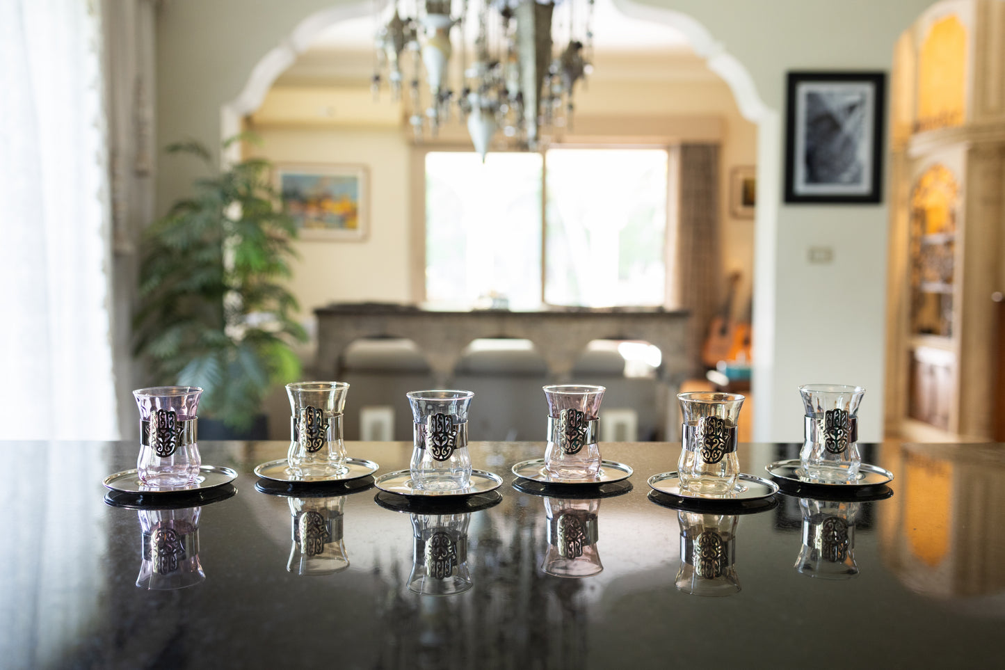 Kaff Estikana Silver Saucer Set