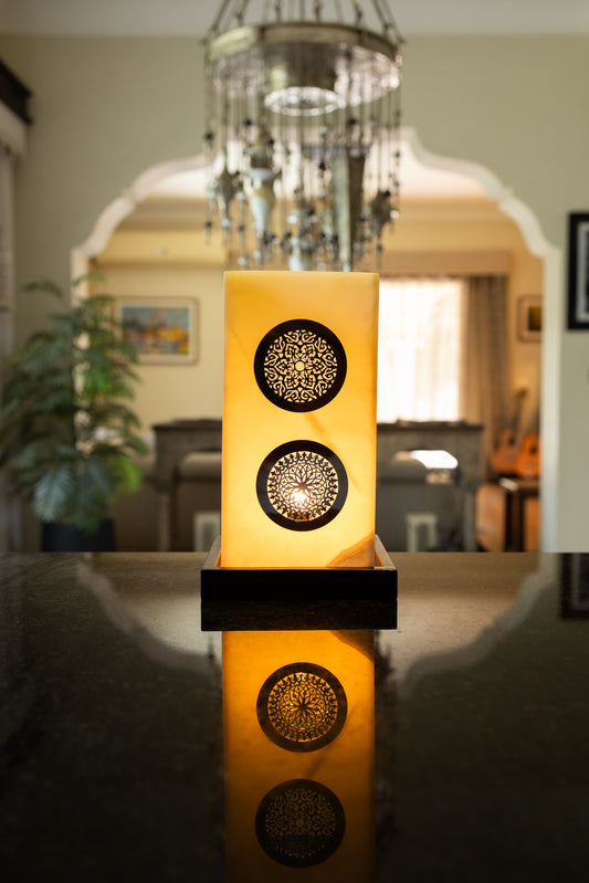 Alf Leila Alabaster Electric Lamp